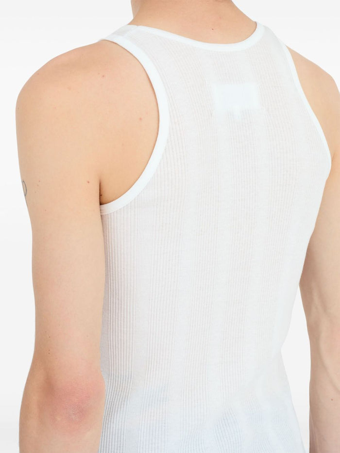 Maison Margiela Top White Cotton Lyocell