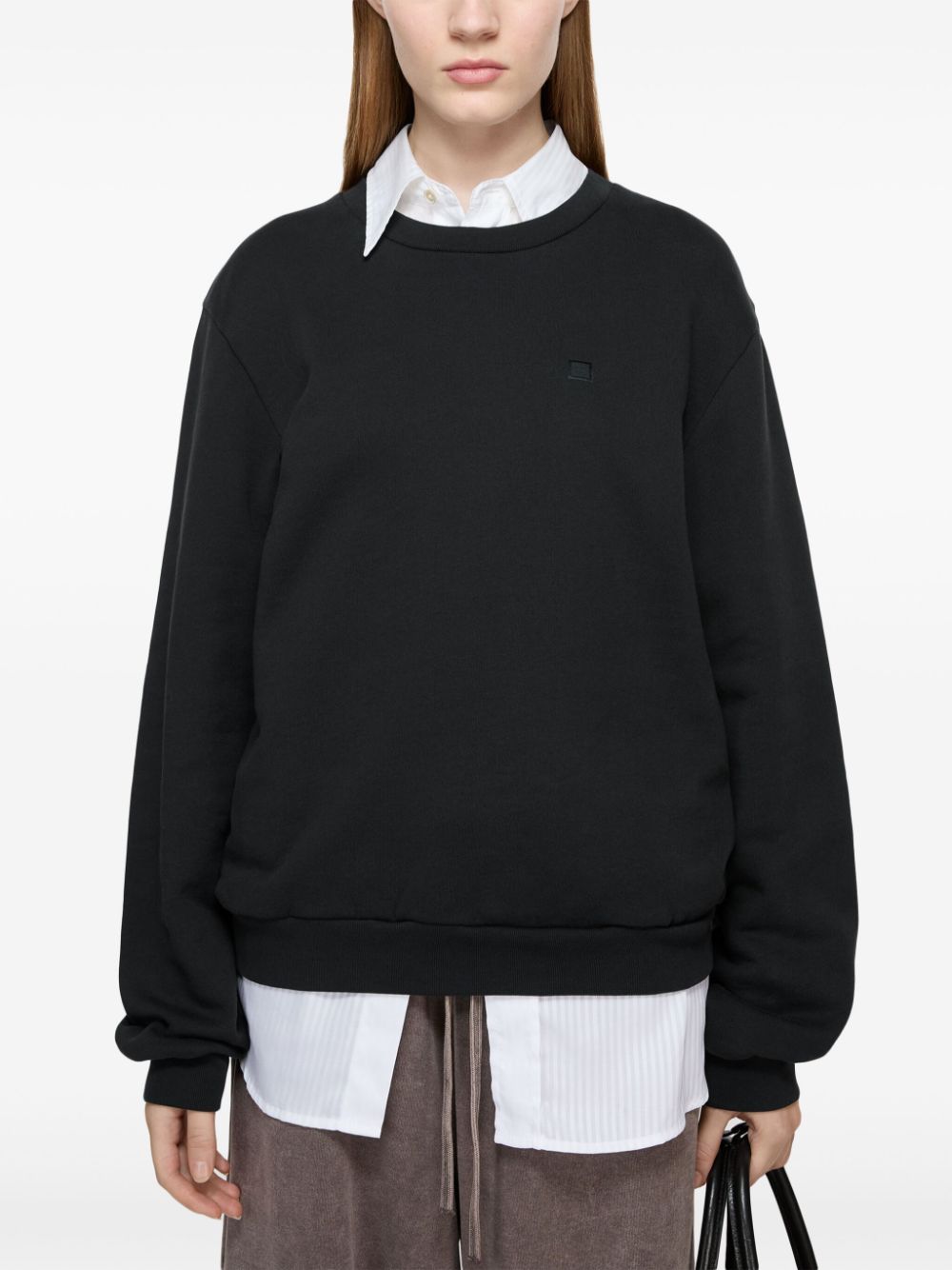 Acne Sweaters Black Cotton