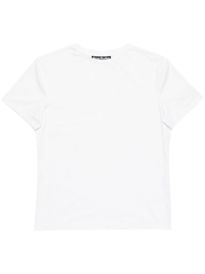 Acne T-shirts and Polos White Cotto Elastane