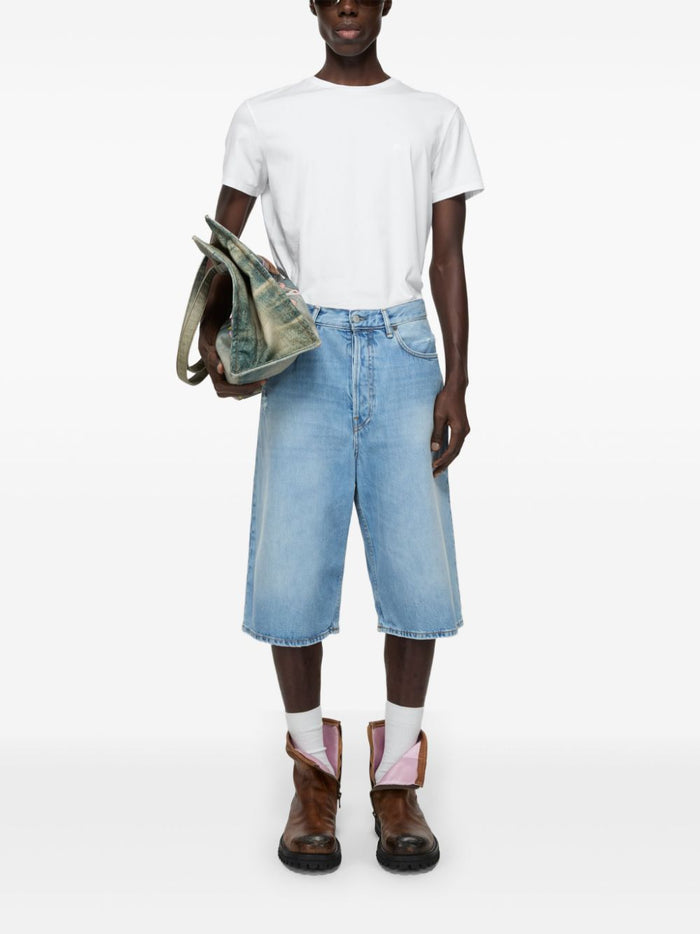 Acne T-shirts and Polos White Cotto Elastane
