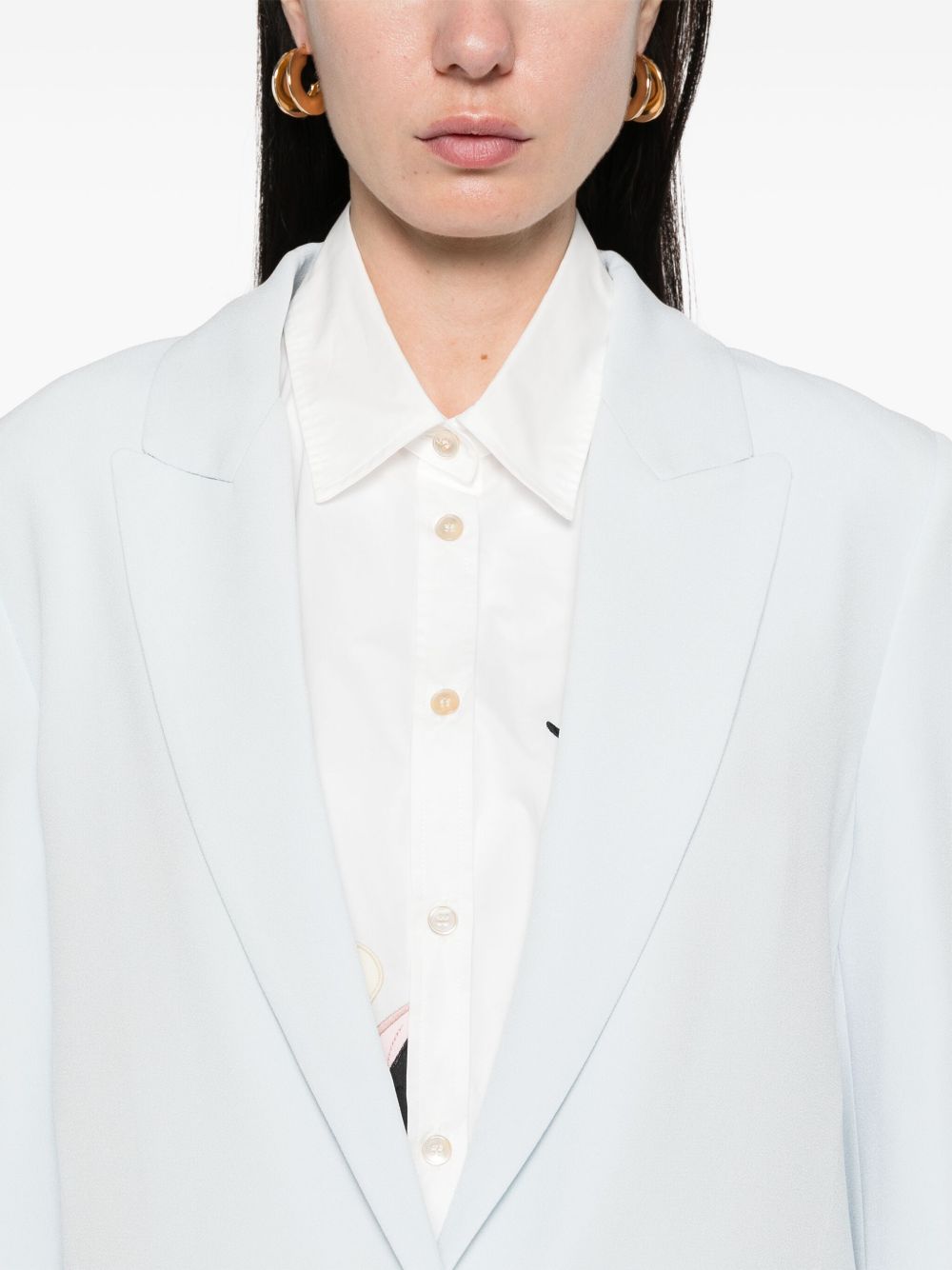 Forte Jackets Clear Blue Acetate Viscose