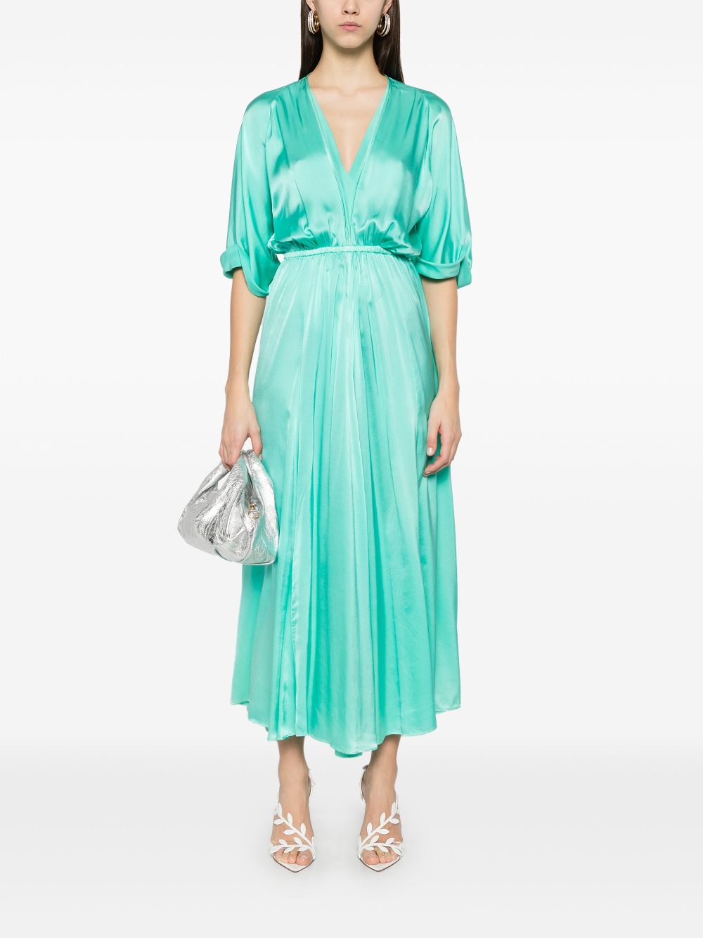 Forte Dresses Verde Acqua Silk