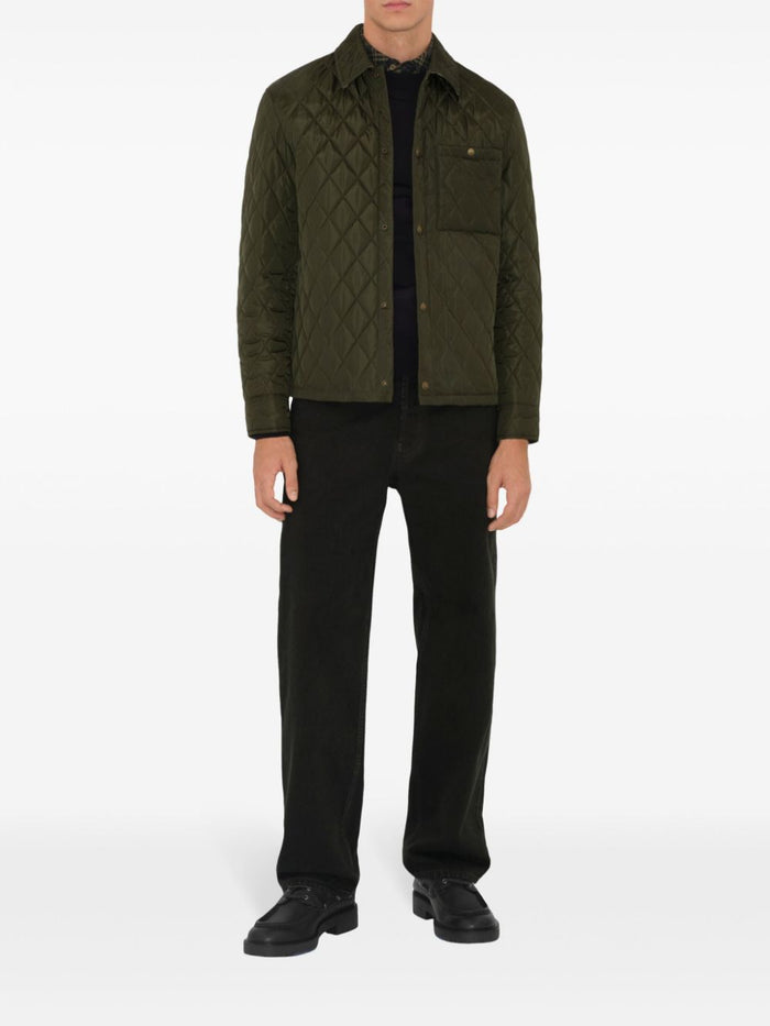 Burberry Jackets Green Lining: Polyester