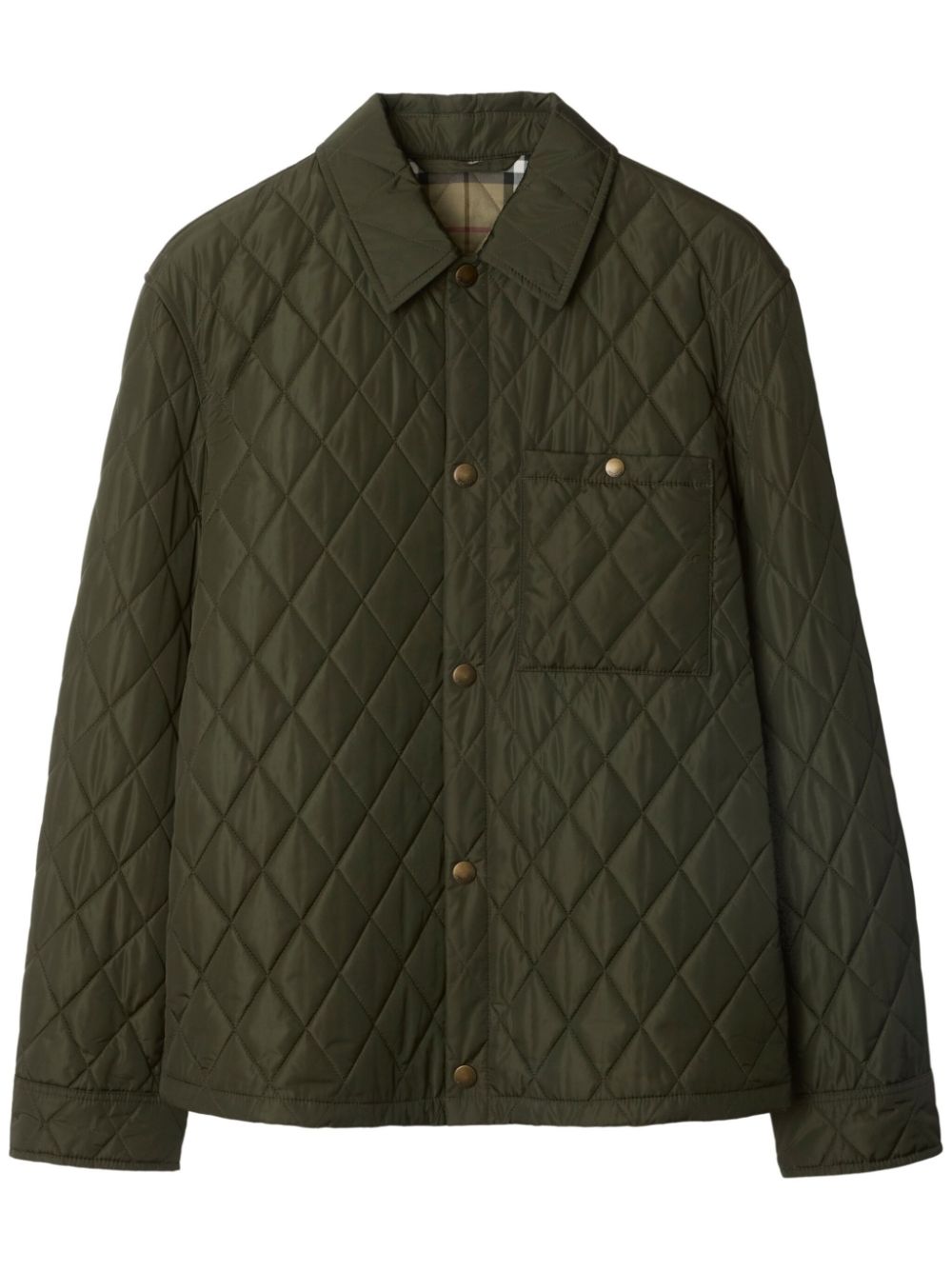 Burberry Jackets Green Lining: Polyester