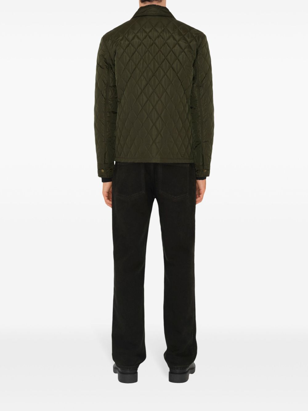 Burberry Jackets Green Lining: Polyester