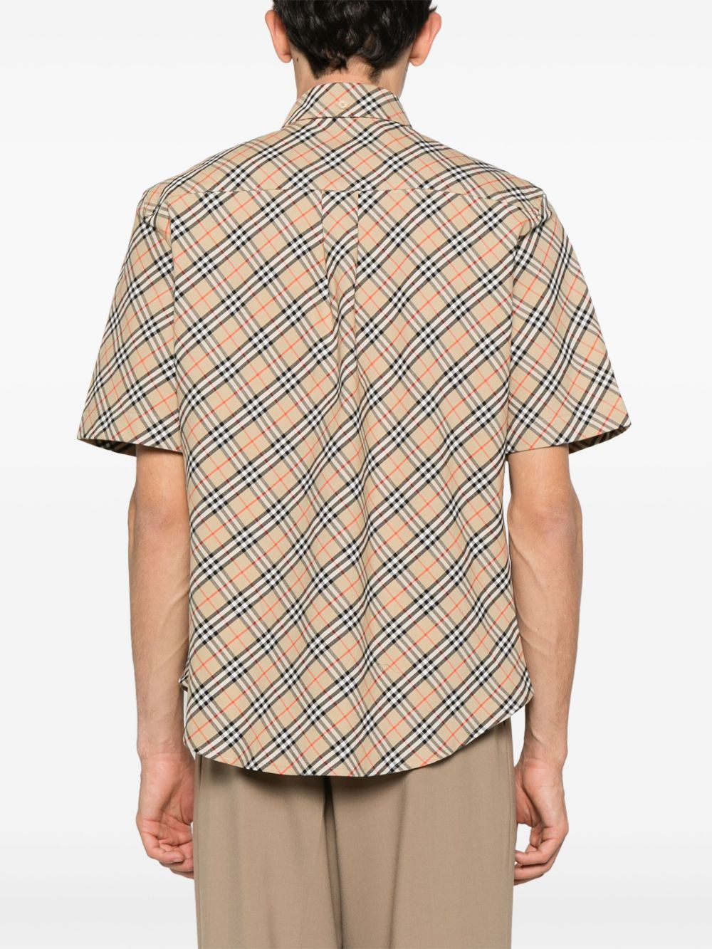 Burberry Shirts Beige Cotton
