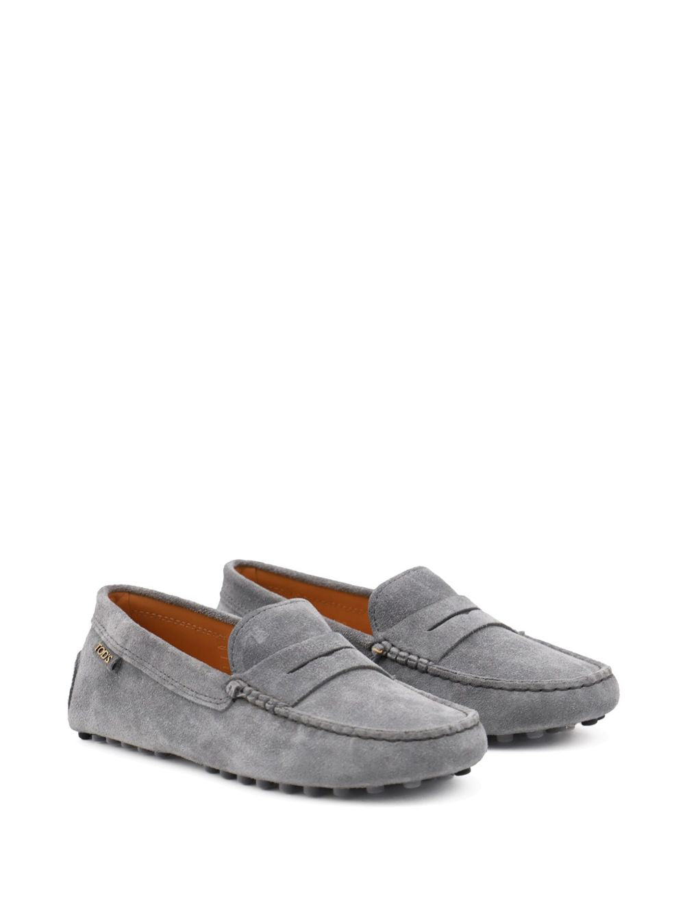Tods Flat Shoes Grey Suede