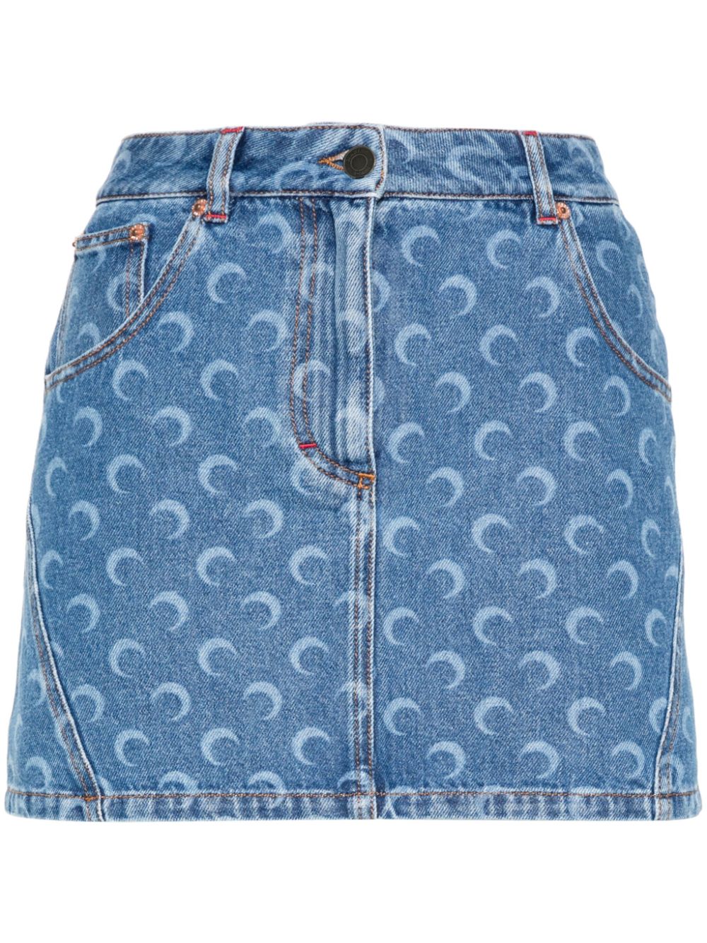 Marine Serre Skirts Clear Blue Outer: Cotton Lining