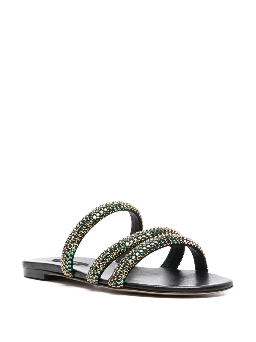Casadei Sandals Black Polyurethane