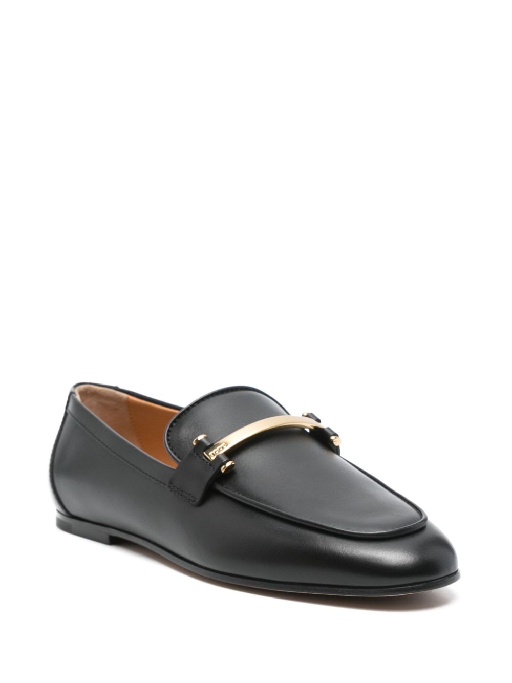 Tods Flat Shoes Black Calf Leather