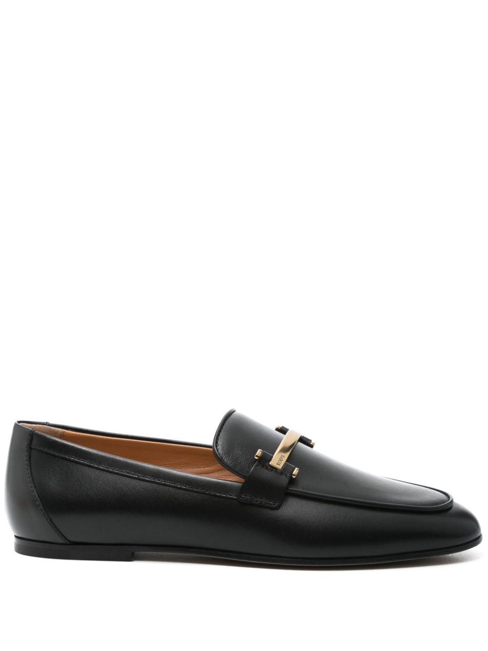 Tods Flat Shoes Black Calf Leather
