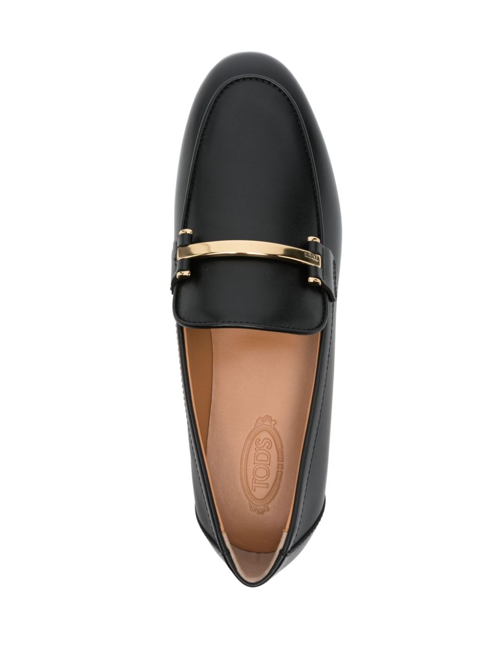 Tods Flat Shoes Black Calf Leather