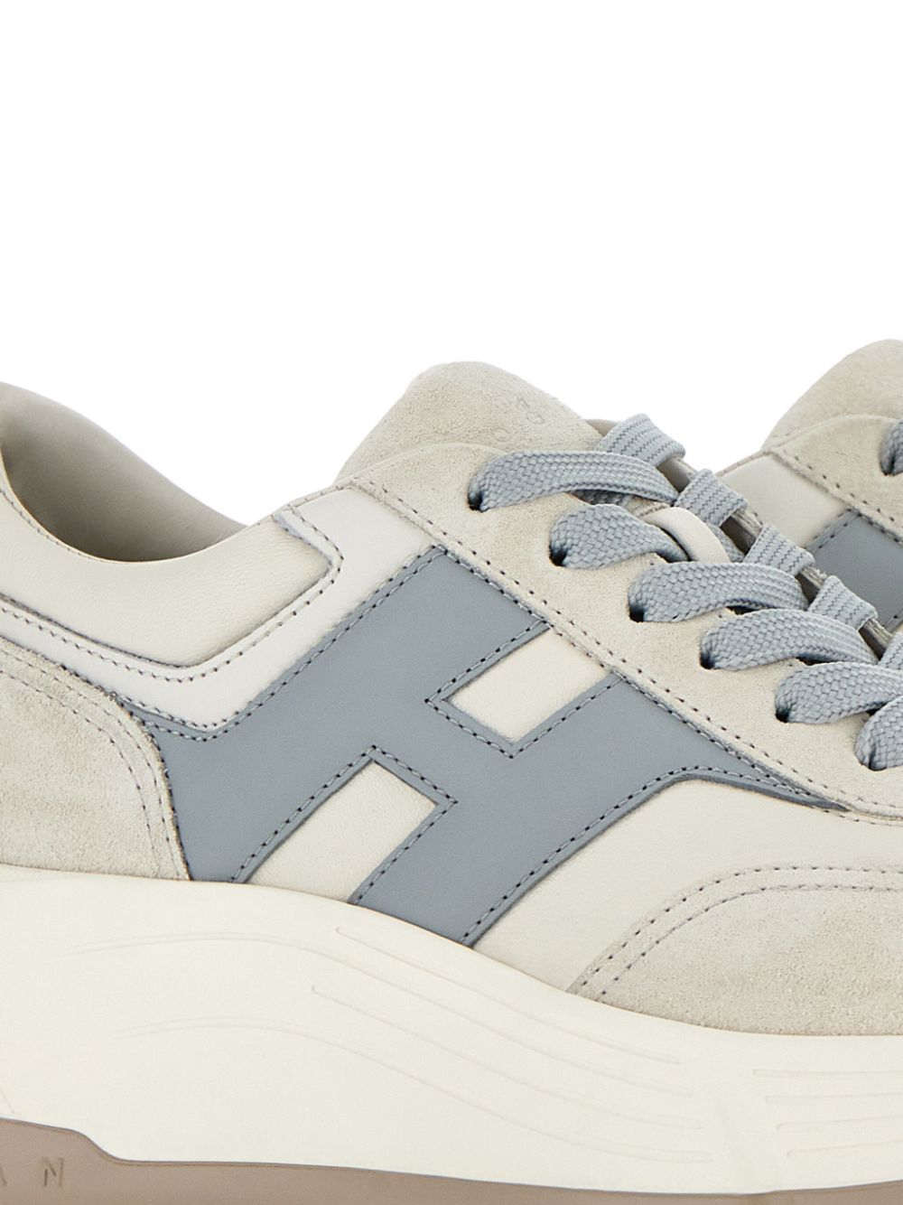 Hogan Pre Sneakers Grey Calf Leather