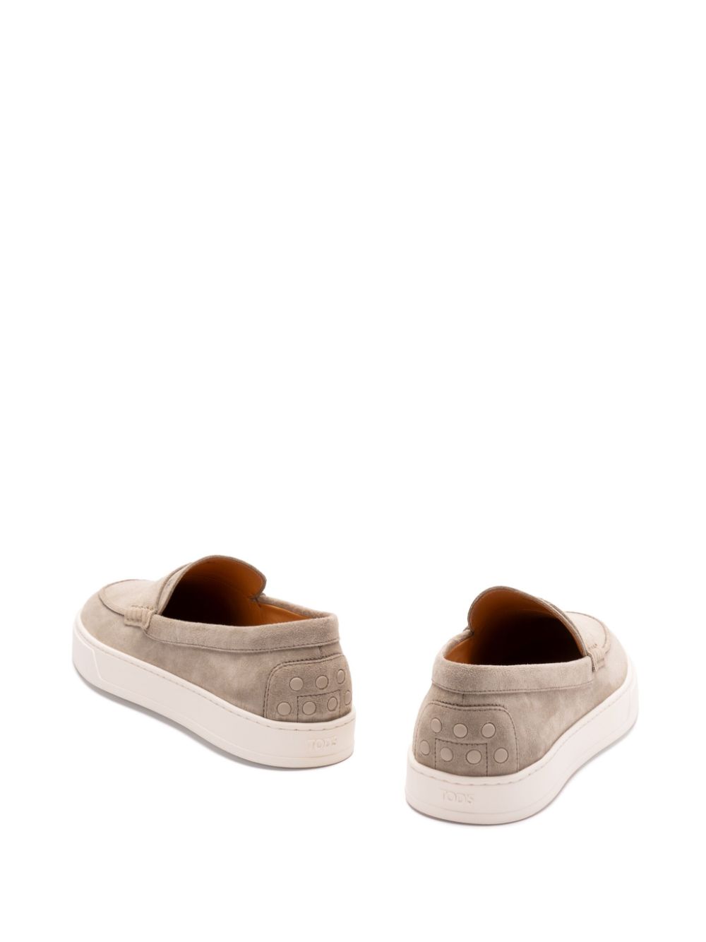 Tods Flat Shoes Beige Calf Leather