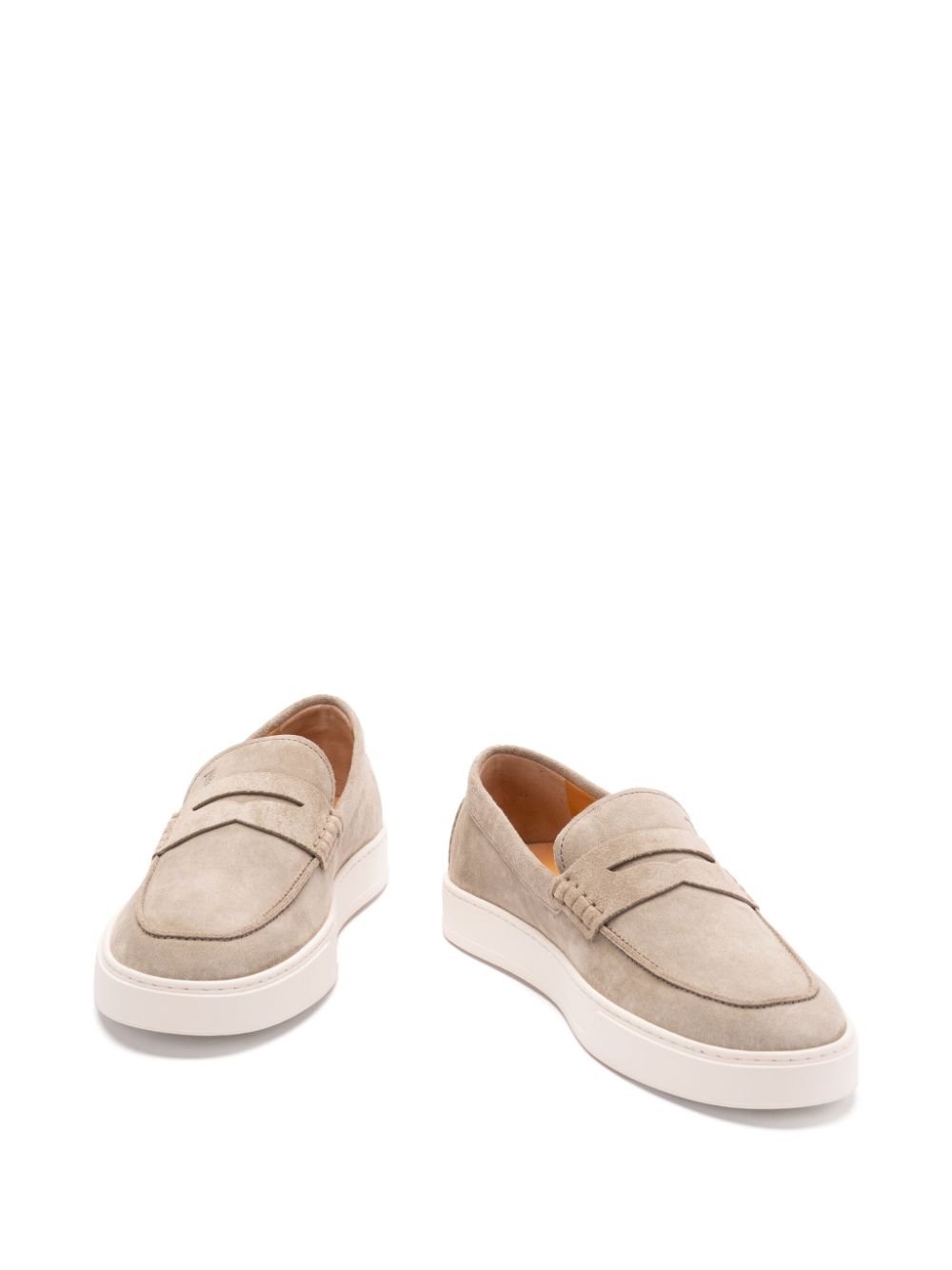 Tods Flat Shoes Beige Calf Leather