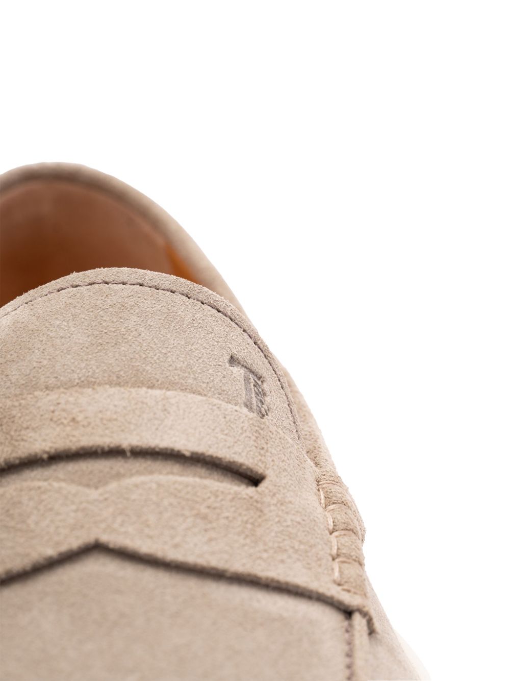 Tods Flat Shoes Beige Calf Leather