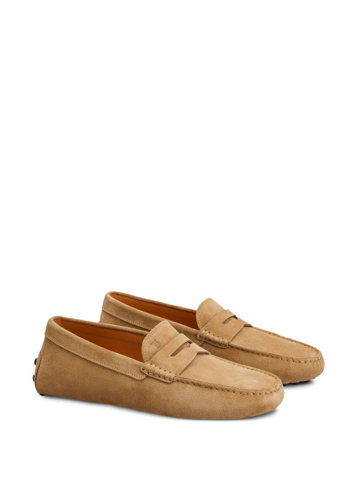 Tods Flat Shoes Beige Calf Leather