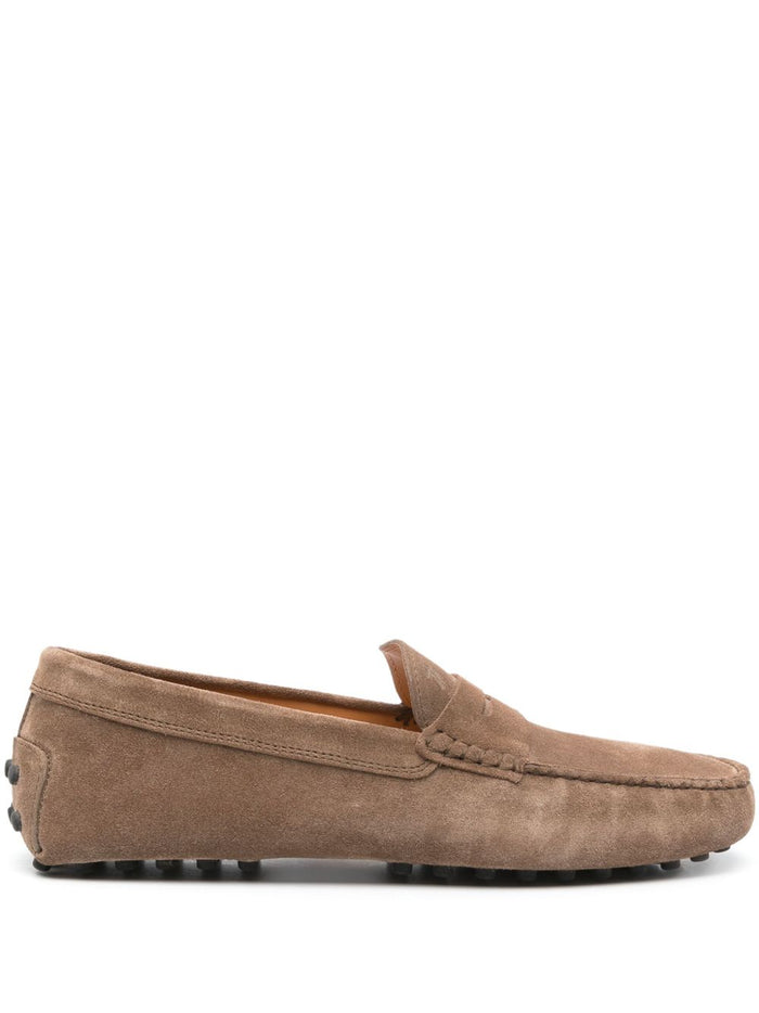 Tods Flat Shoes Brown Calf Leather