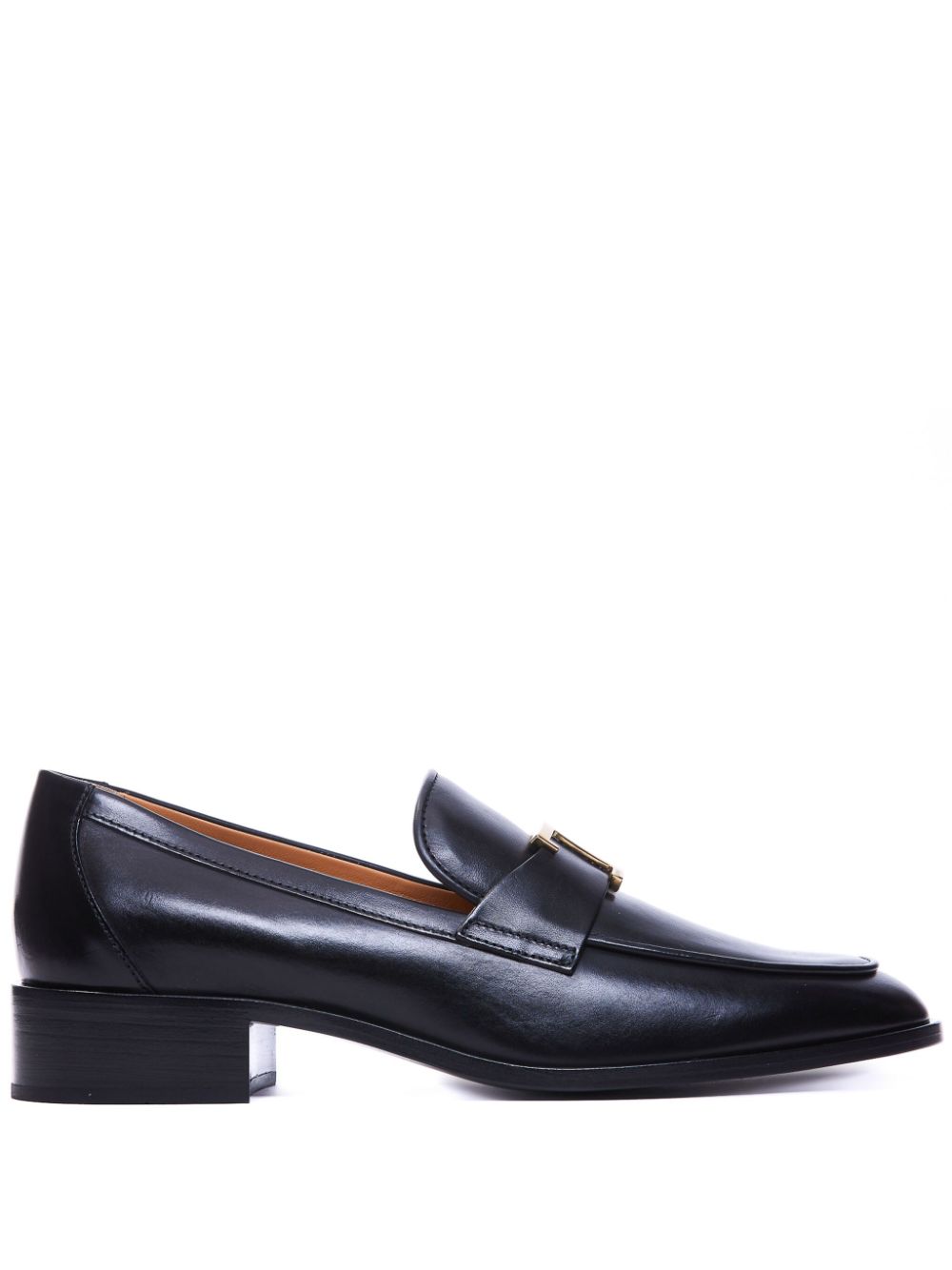 Tods Flat Shoes Black Calf Leather