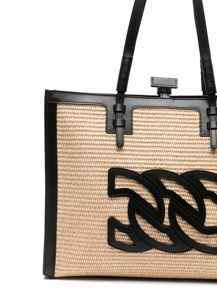 Casadei Bags Black Raffia