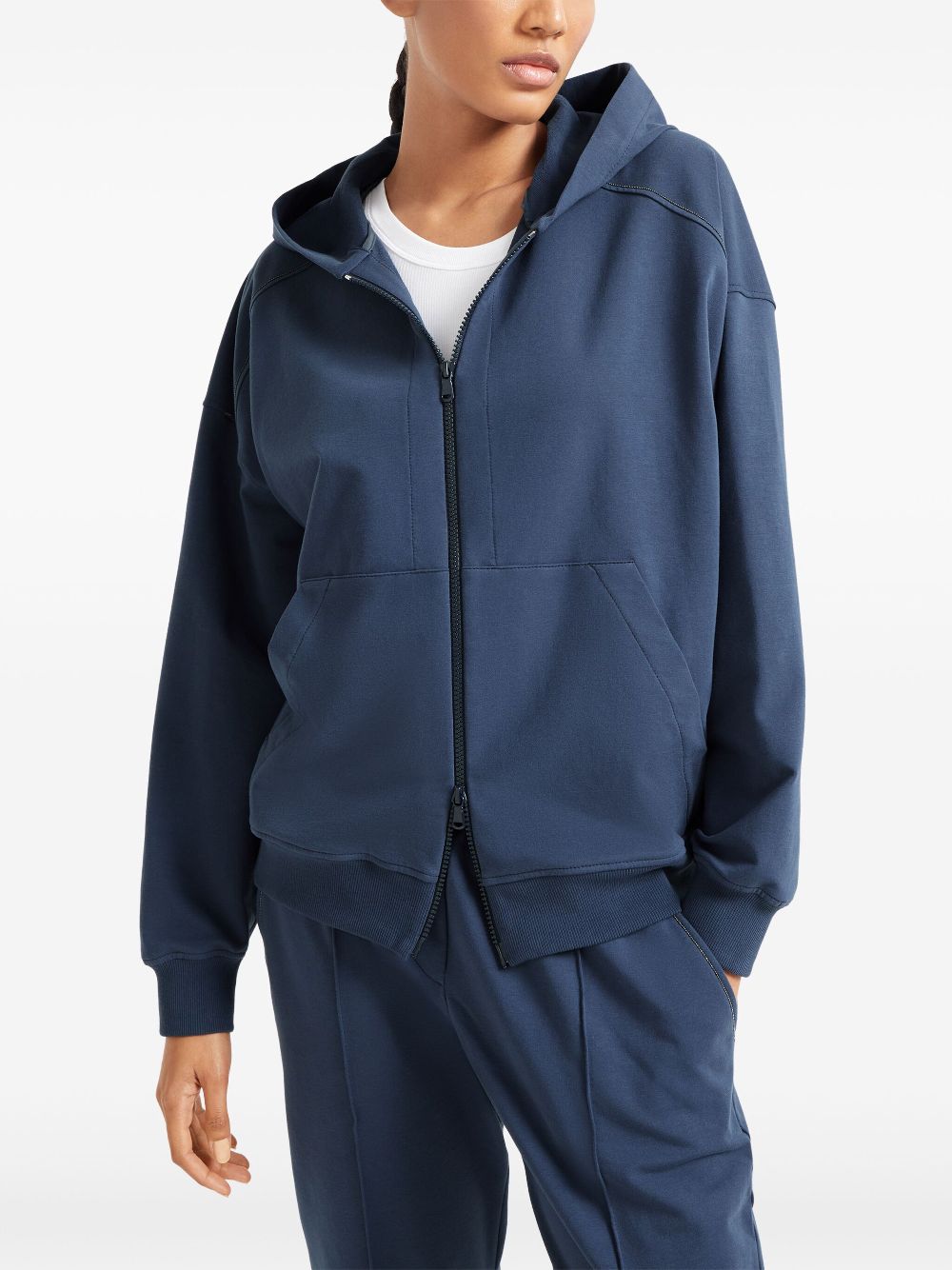 Brunello Cucinelli Sweaters Blu Cotton Elastane