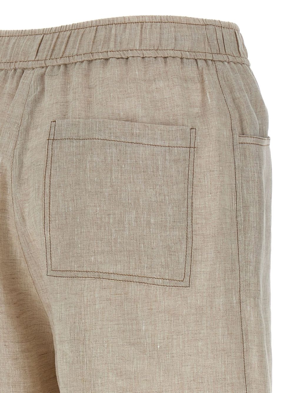 Brunello Cucinelli Trousers Beige Linen