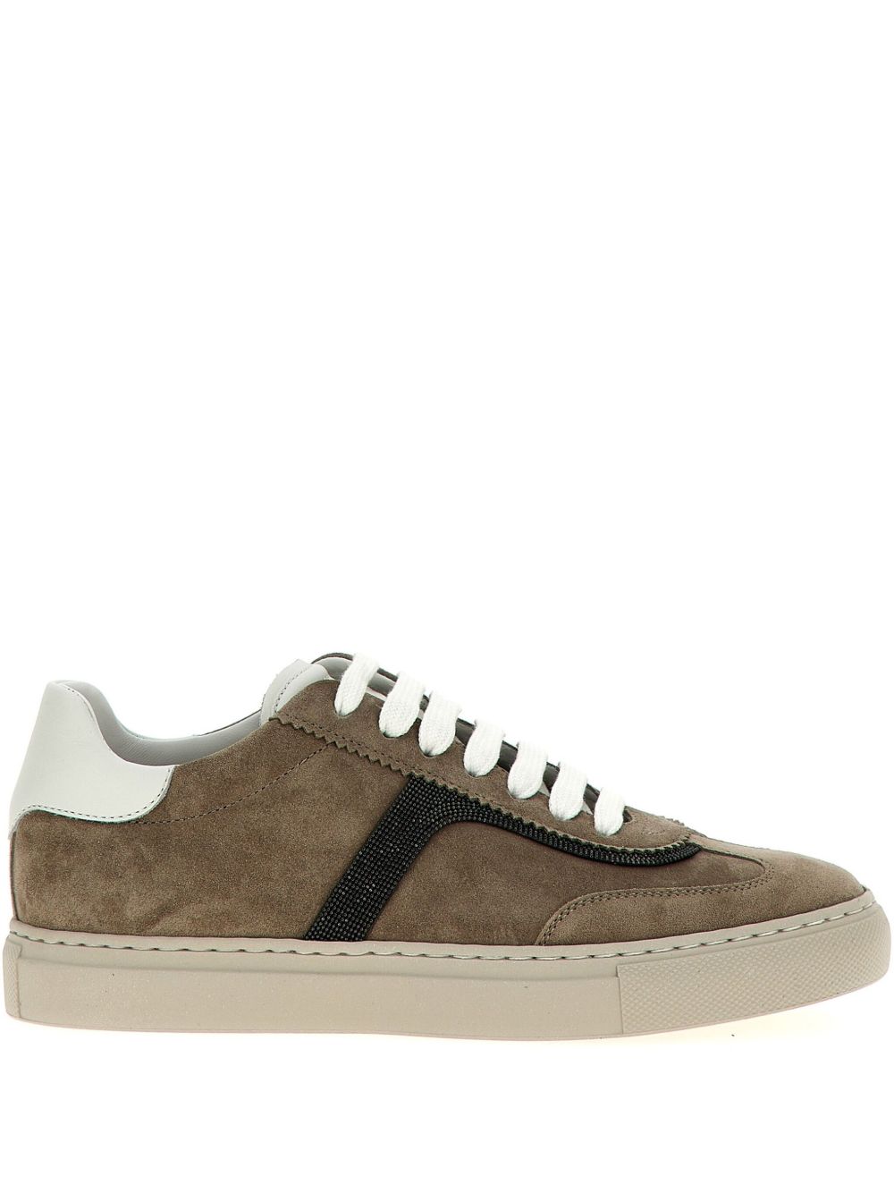 Brunello Cucinelli Sneakers Bianco Calf Leather