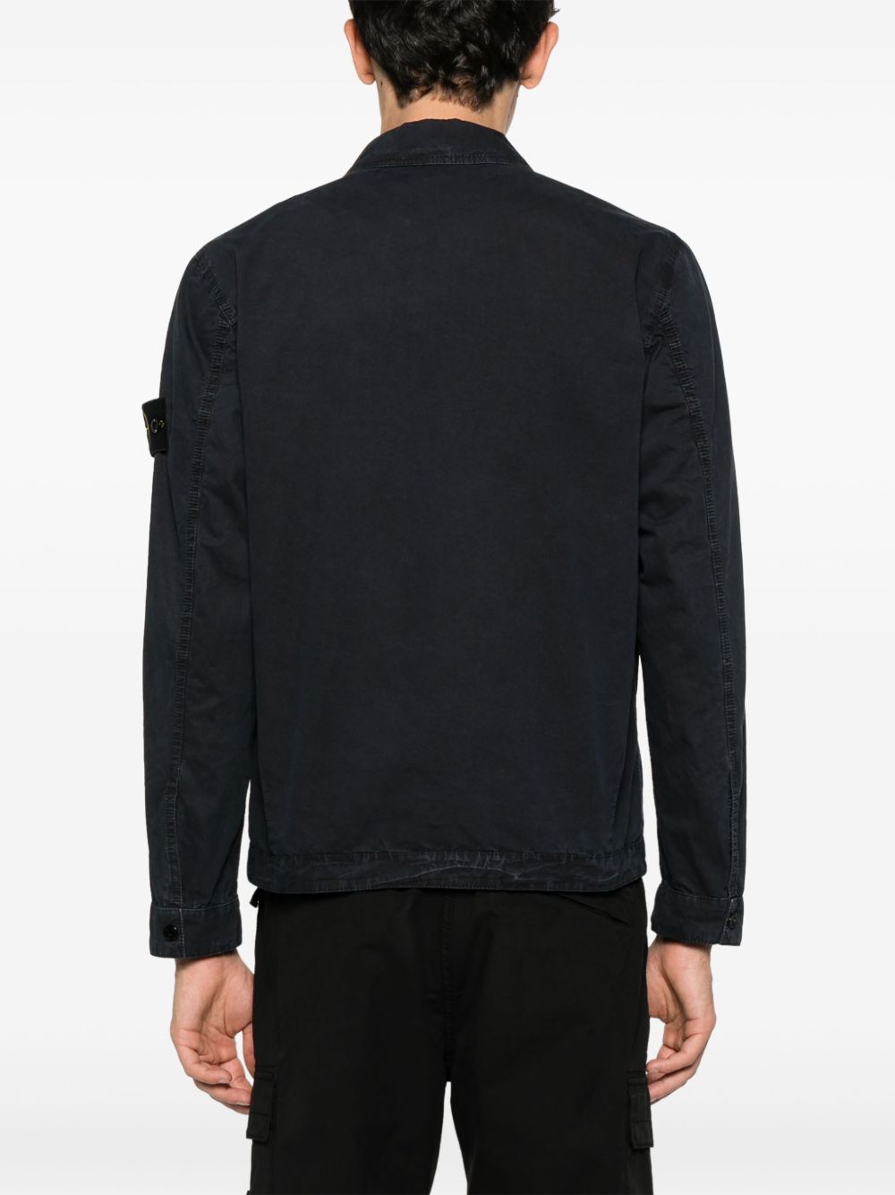 Stone Island Jackets Blue Cotton