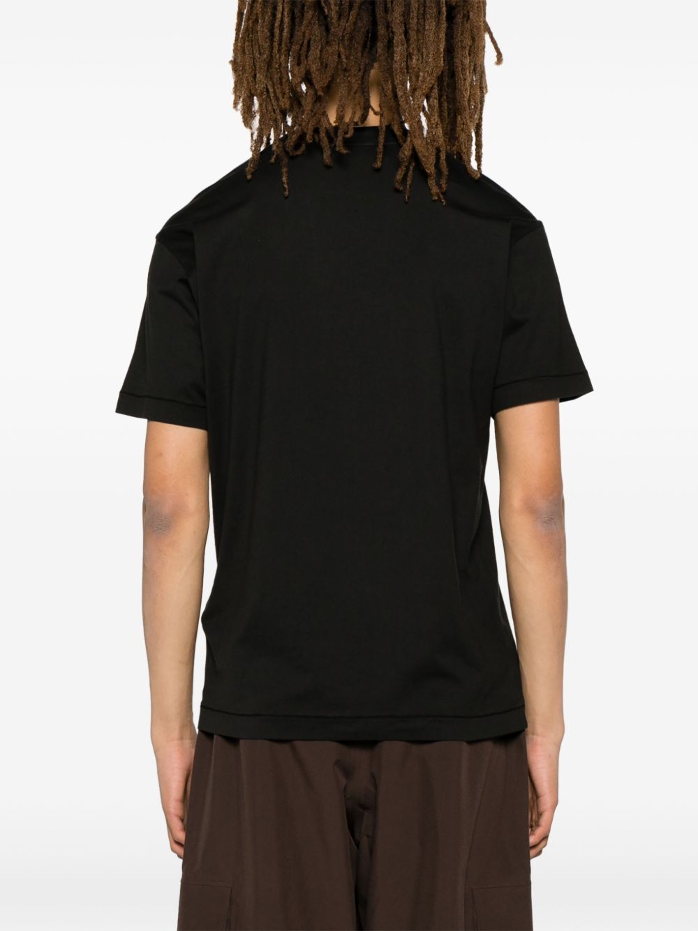 Stone Island T-Shirts And Polos Black Cotton