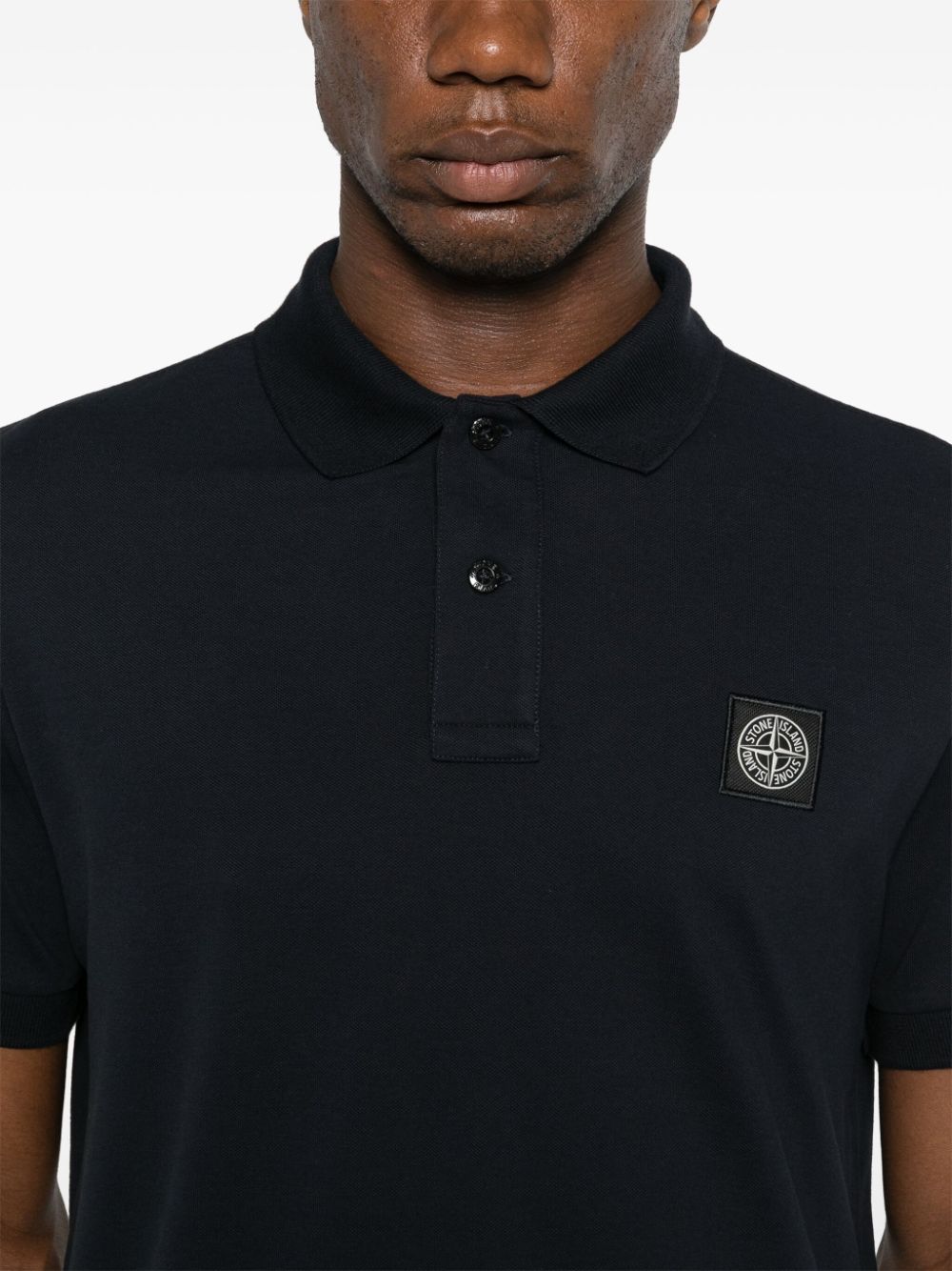 Stone Island T-Shirts And Polos Blue Cotton Elastane