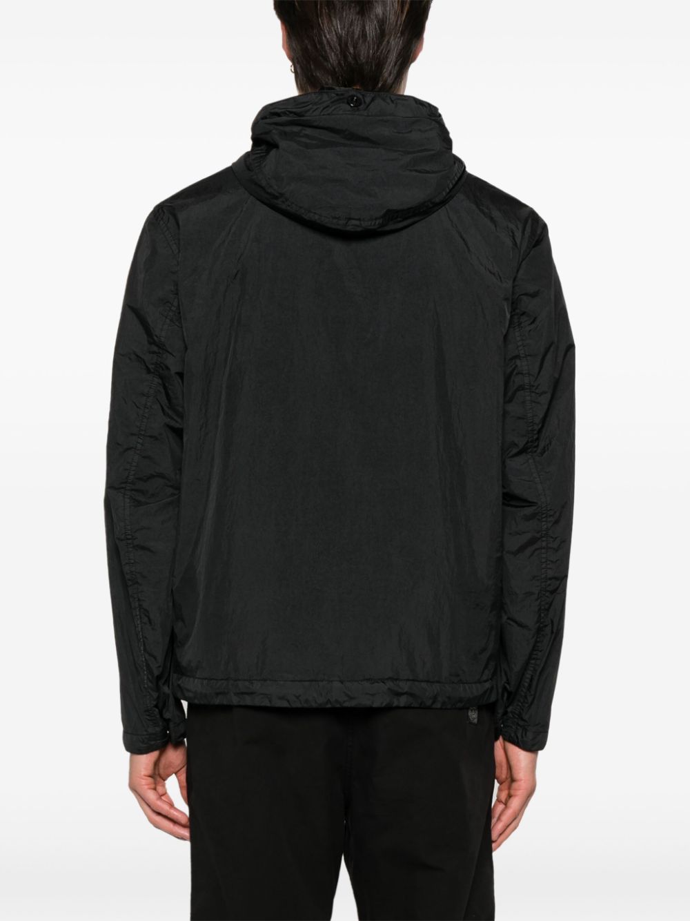 Stone Island Coats Black Nylon