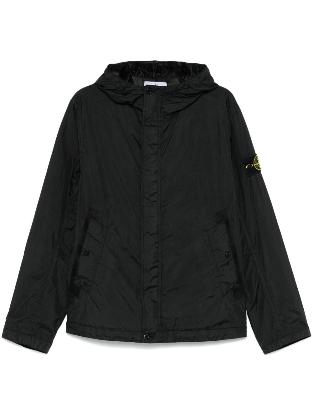 Stone Island Coats Black Nylon