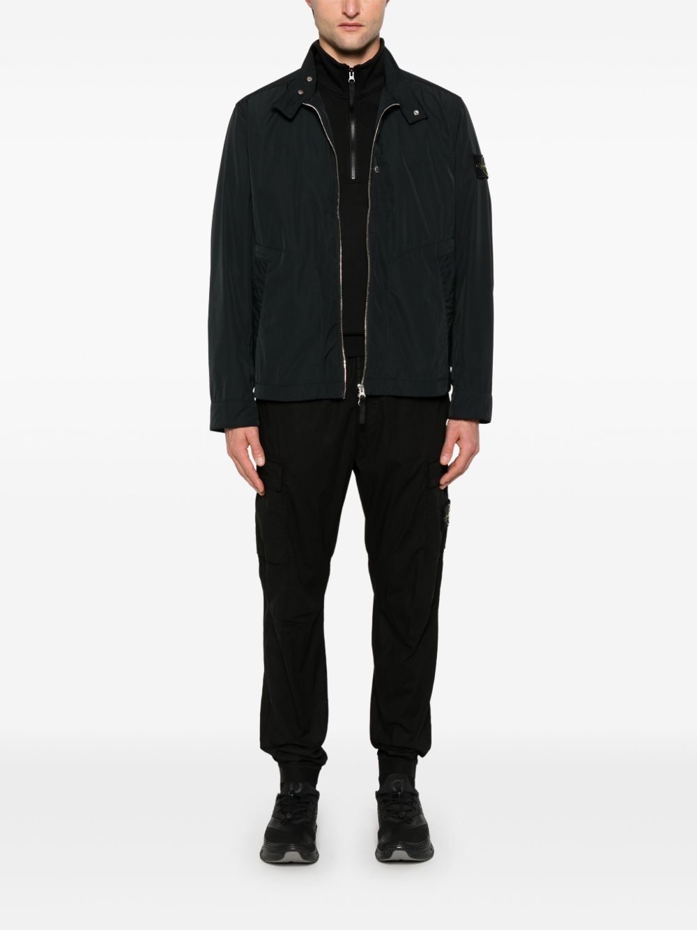 Stone Island Coats Black Polyester