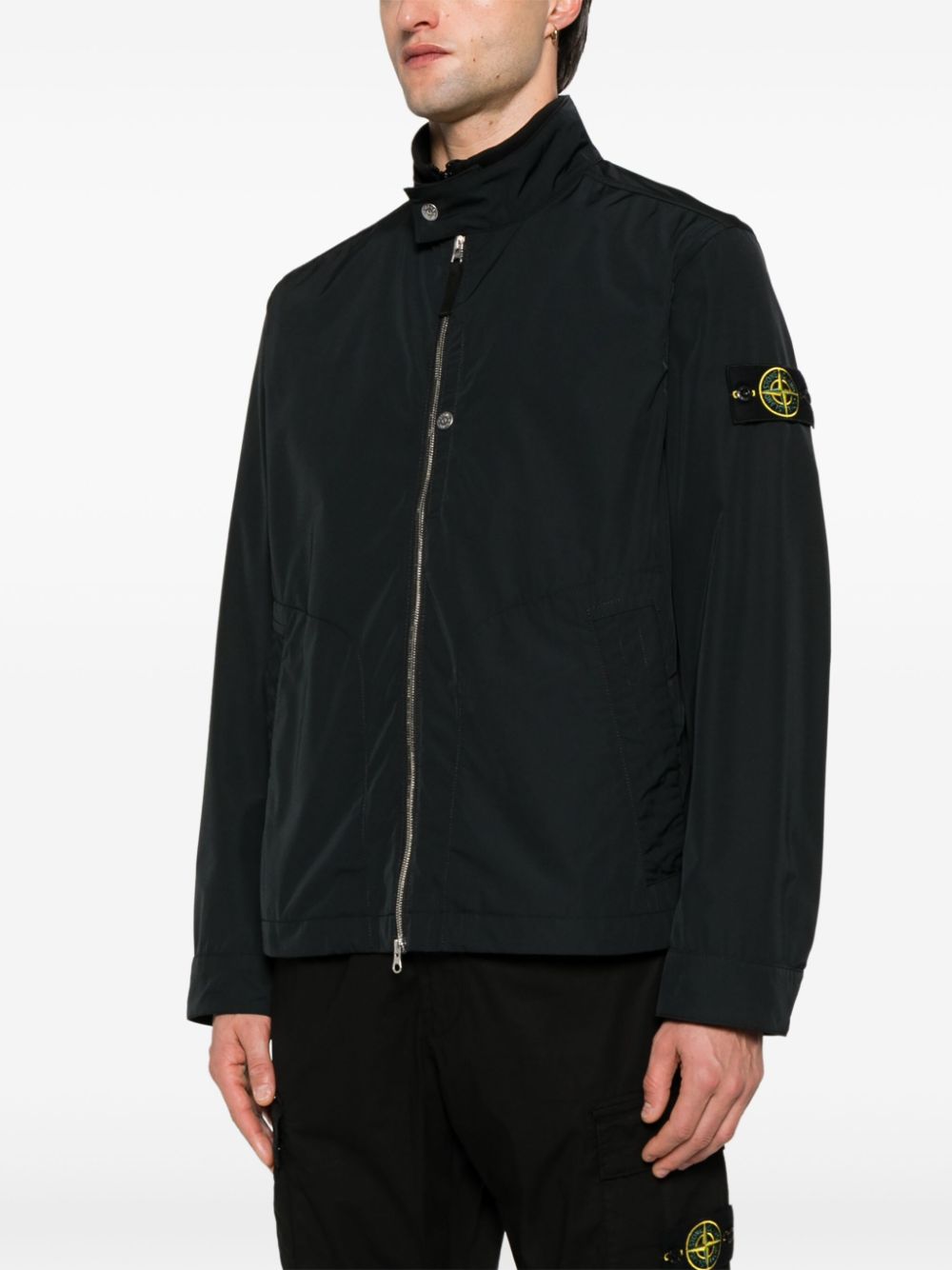 Stone Island Coats Black Polyester