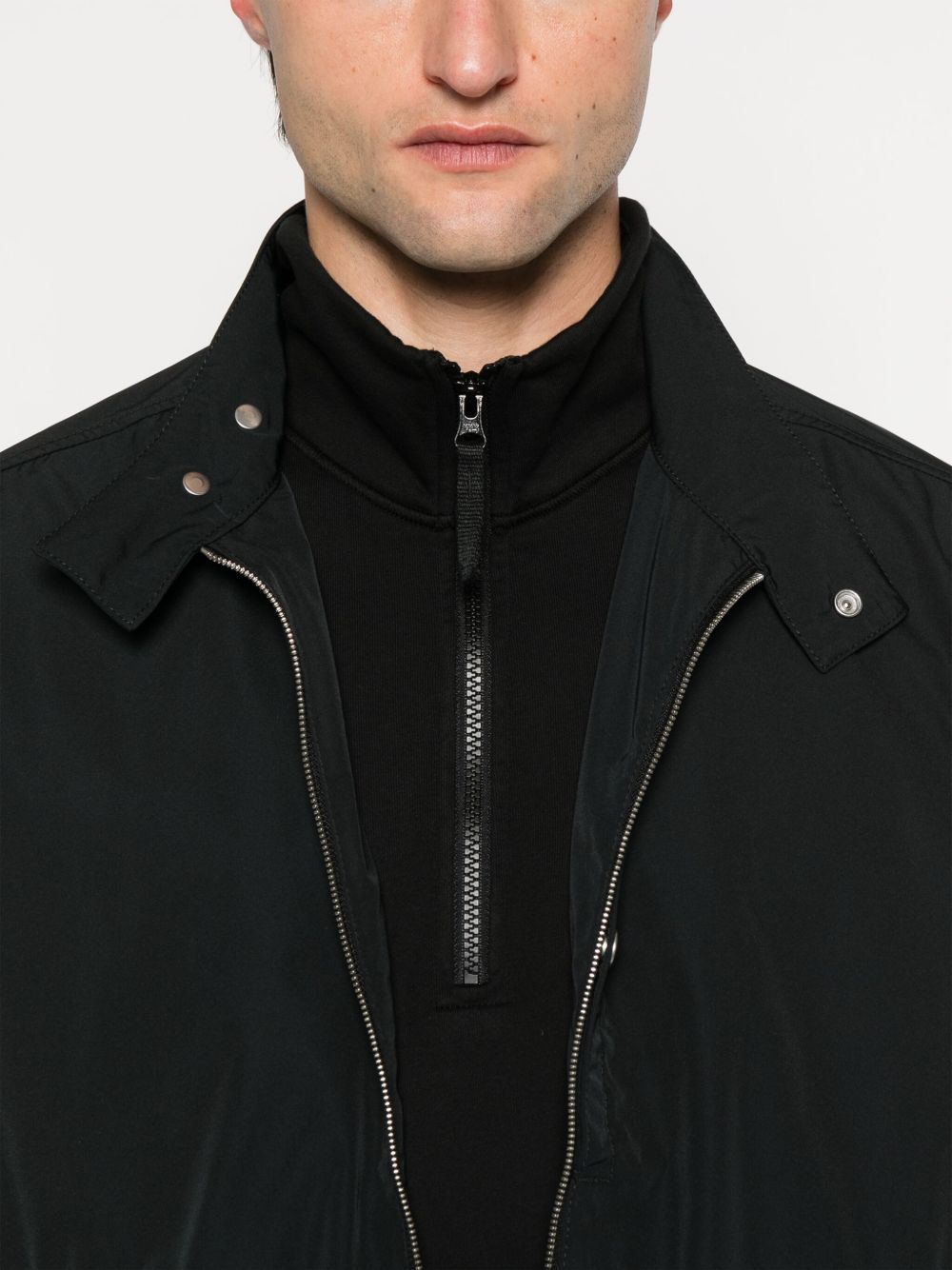 Stone Island Coats Black Polyester