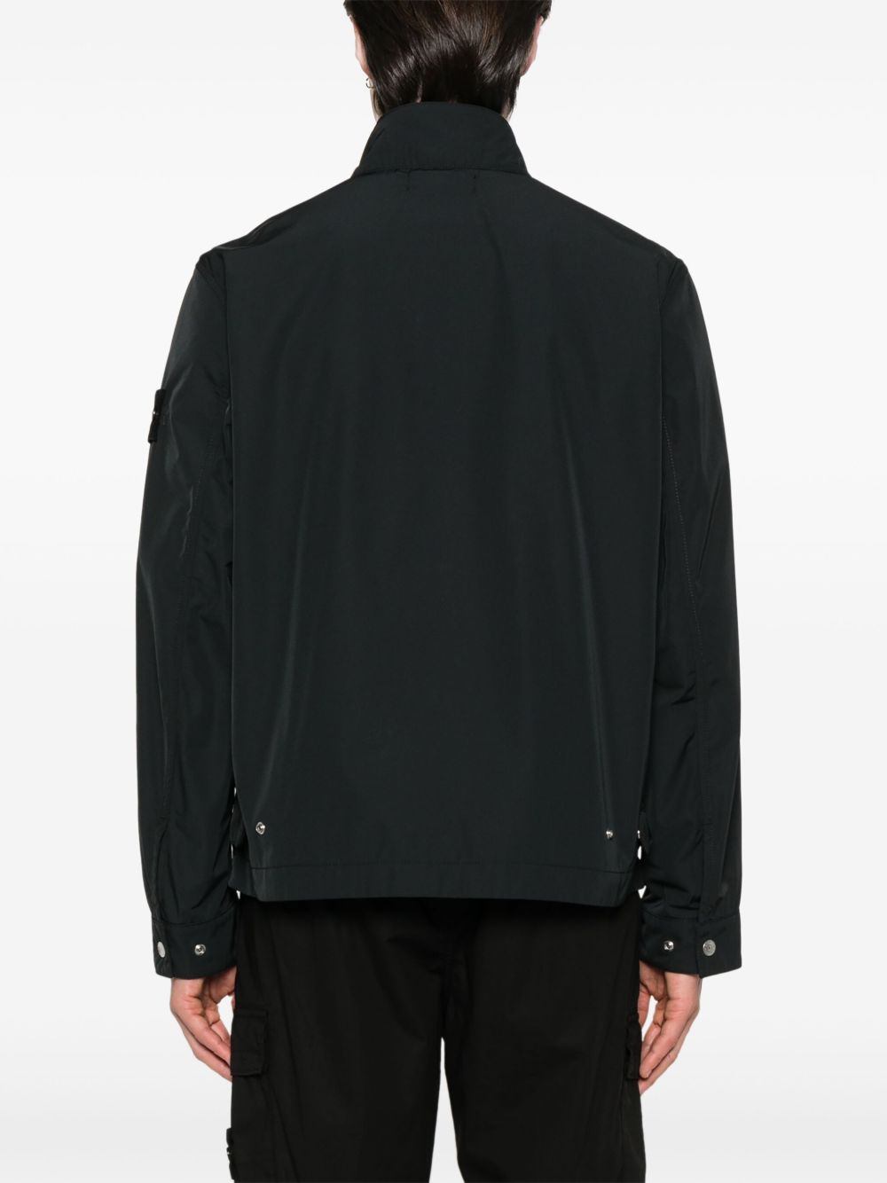 Stone Island Coats Black Polyester