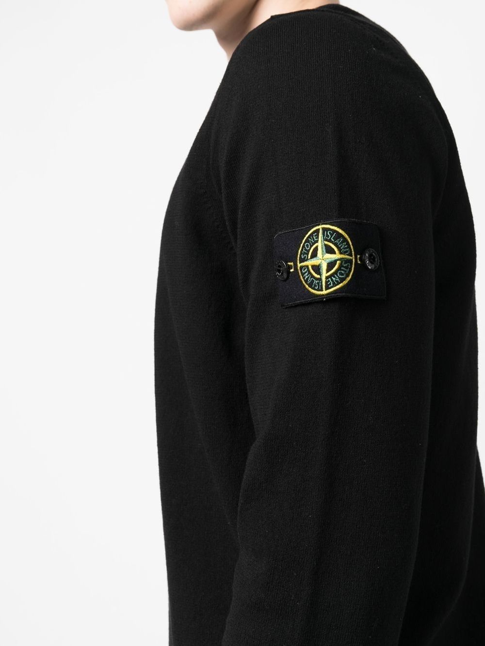 Stone Island Sweaters Black Cotton
