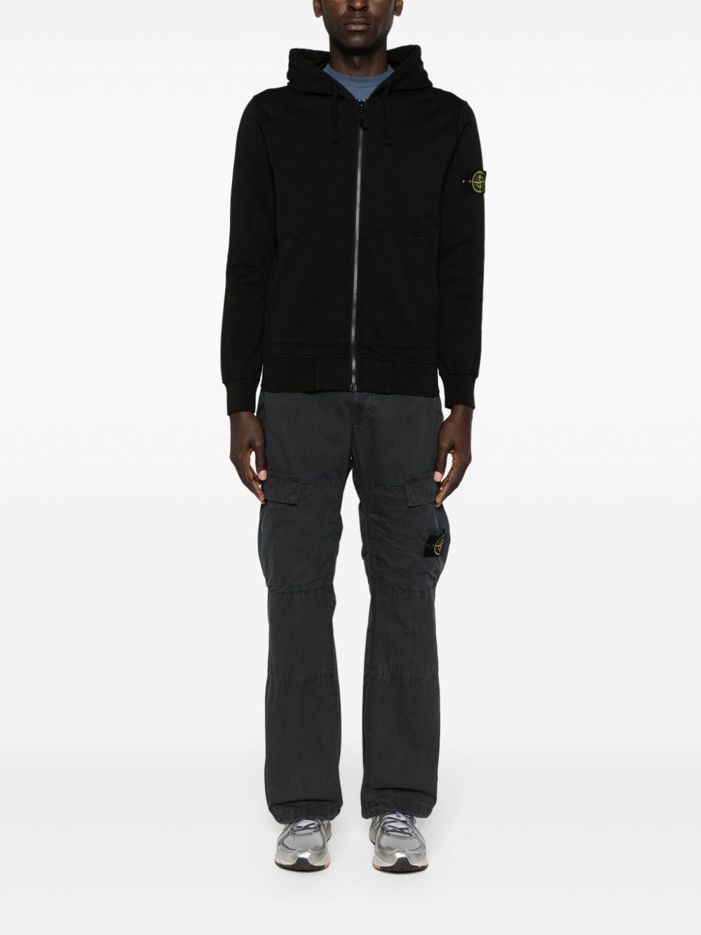 Stone Island Sweaters Black Cotton
