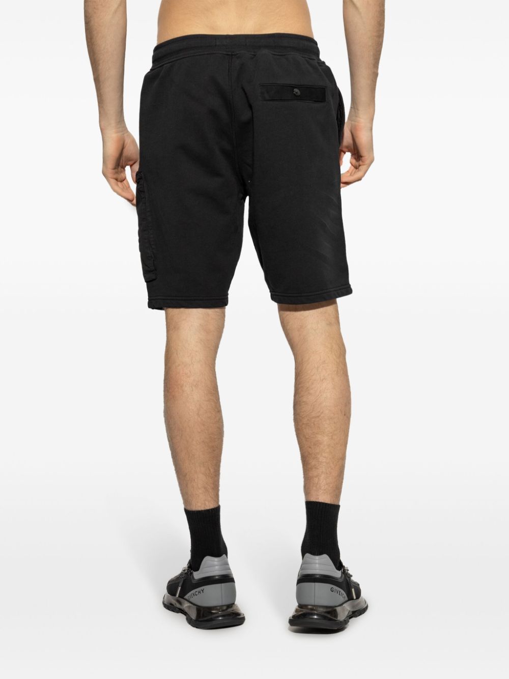 Stone Island Shorts Black Cotton