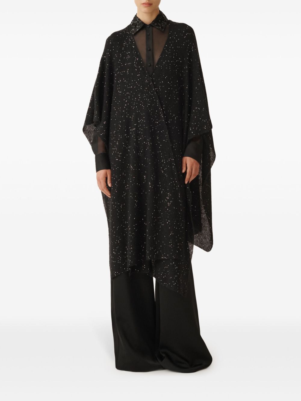 Fabiana Filippi Jackets Black Polyamide Mohair