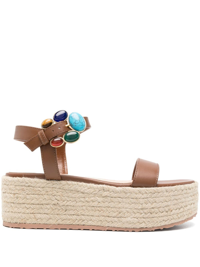 Gianvito Rossi Sandals Leather Brown Calf