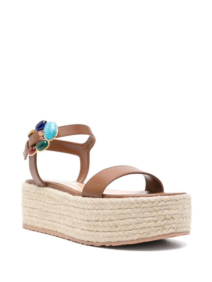 Gianvito Rossi Sandals Leather Brown Calf