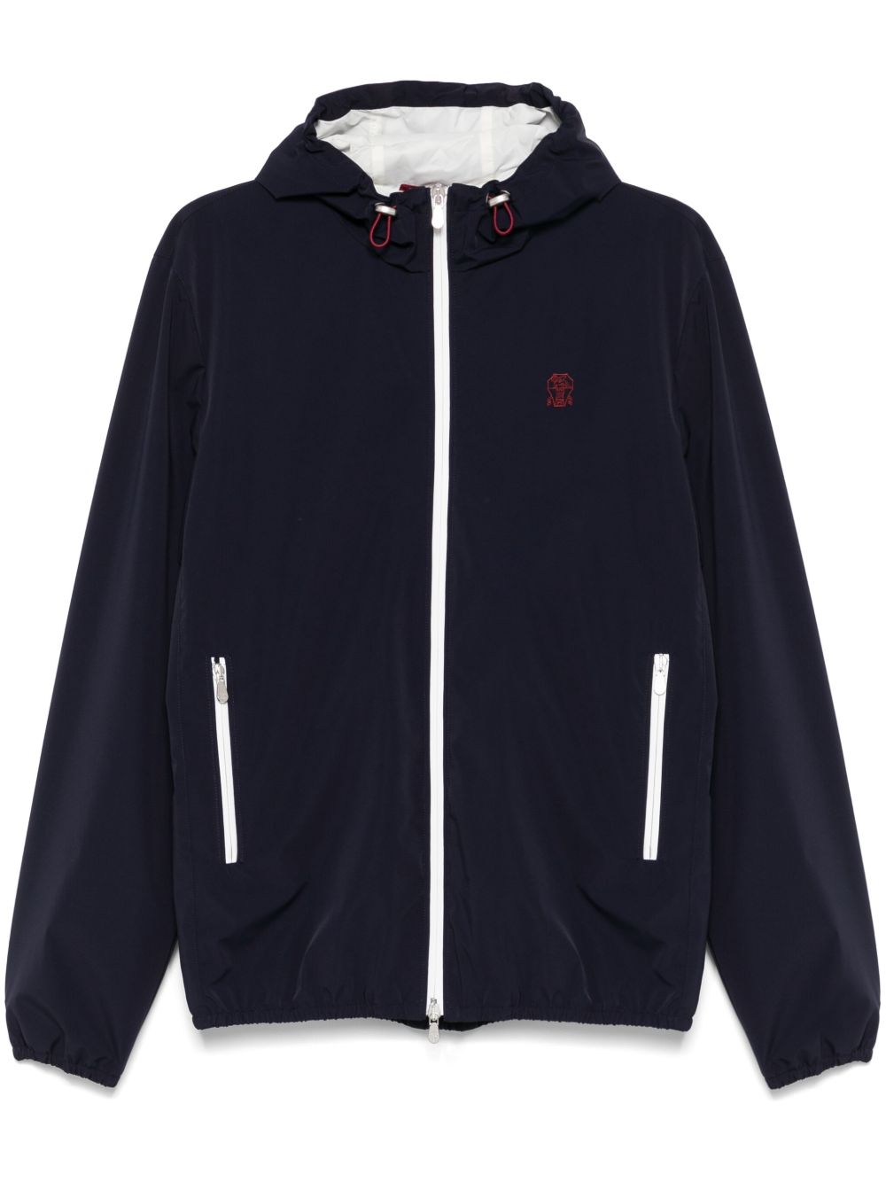 Brunello Cucinelli Coats Blu Polyamide Elastane