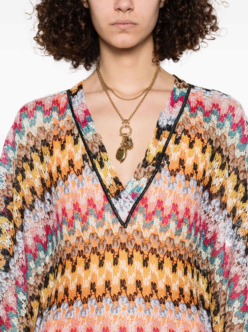 Missoni Beachwear Pre Sea Clothing Black Viscose Metallic Fiber