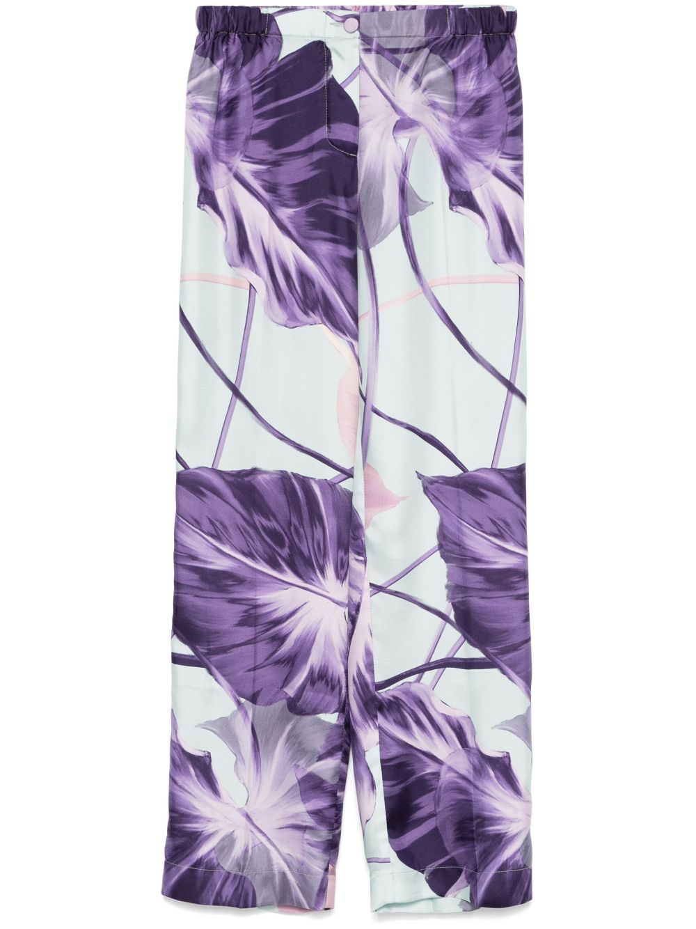 F.r.s . Trousers Purple Silk