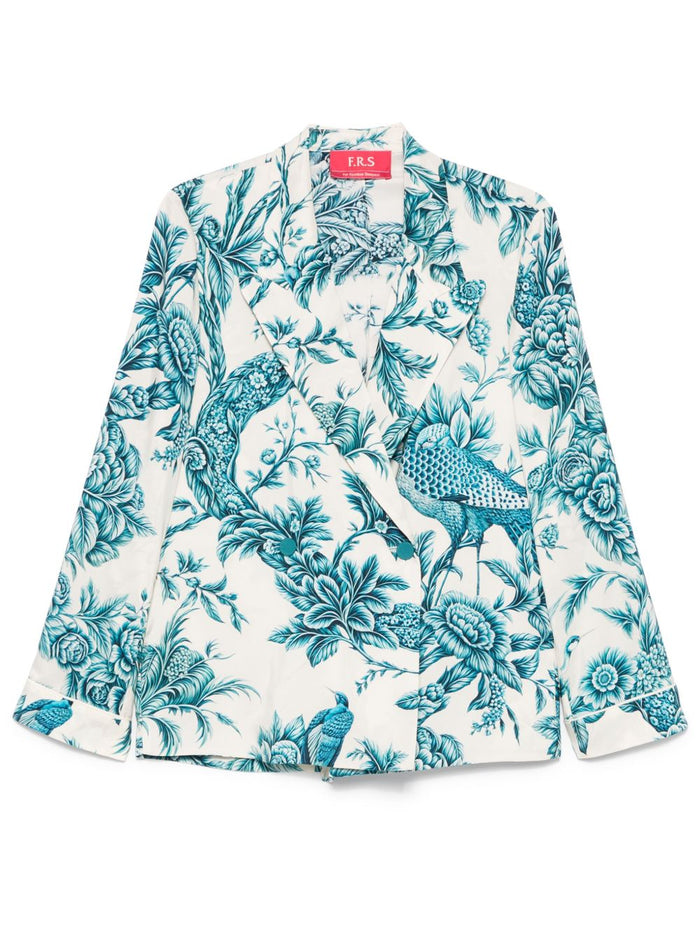 F.R.S . Shirts Blue Silk