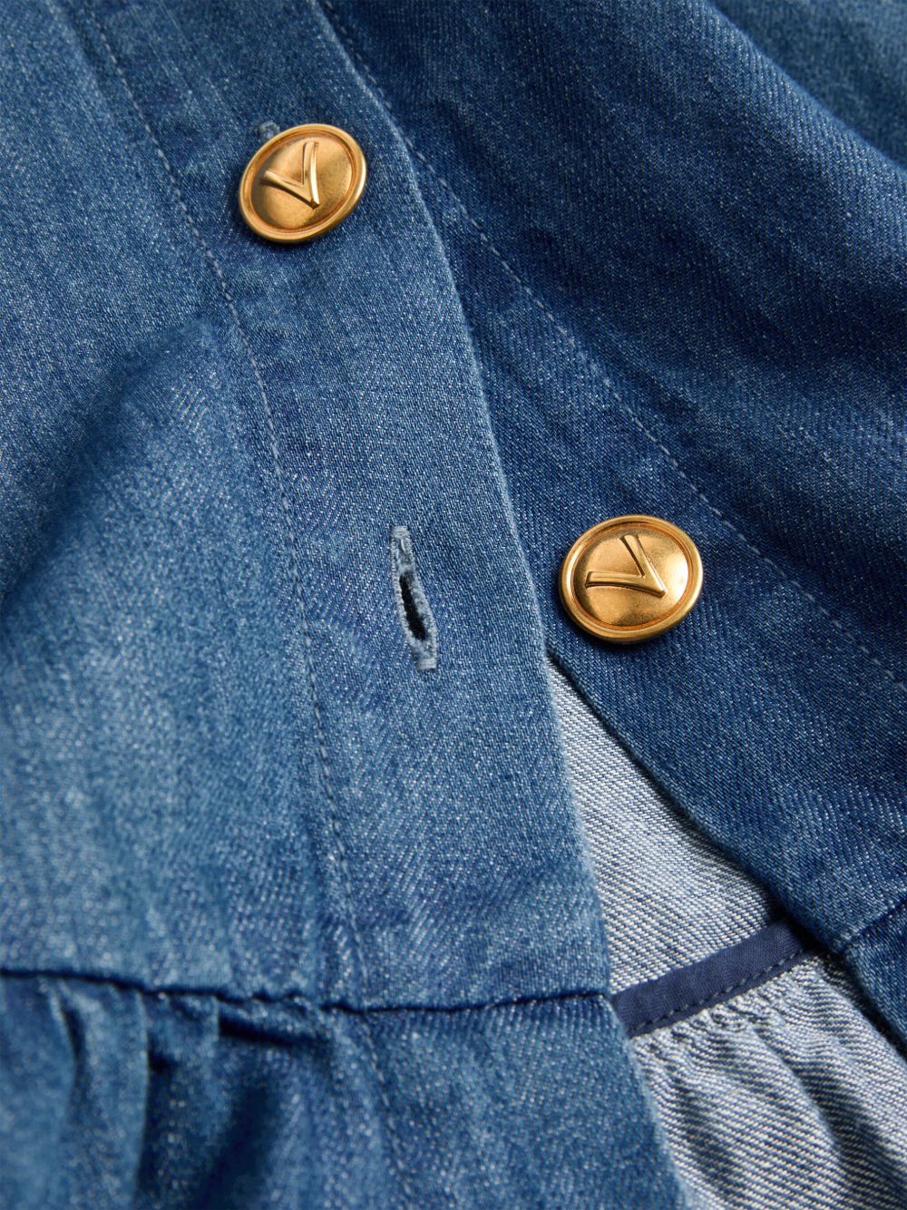 Valentino Skirts Blue Cotton Linen