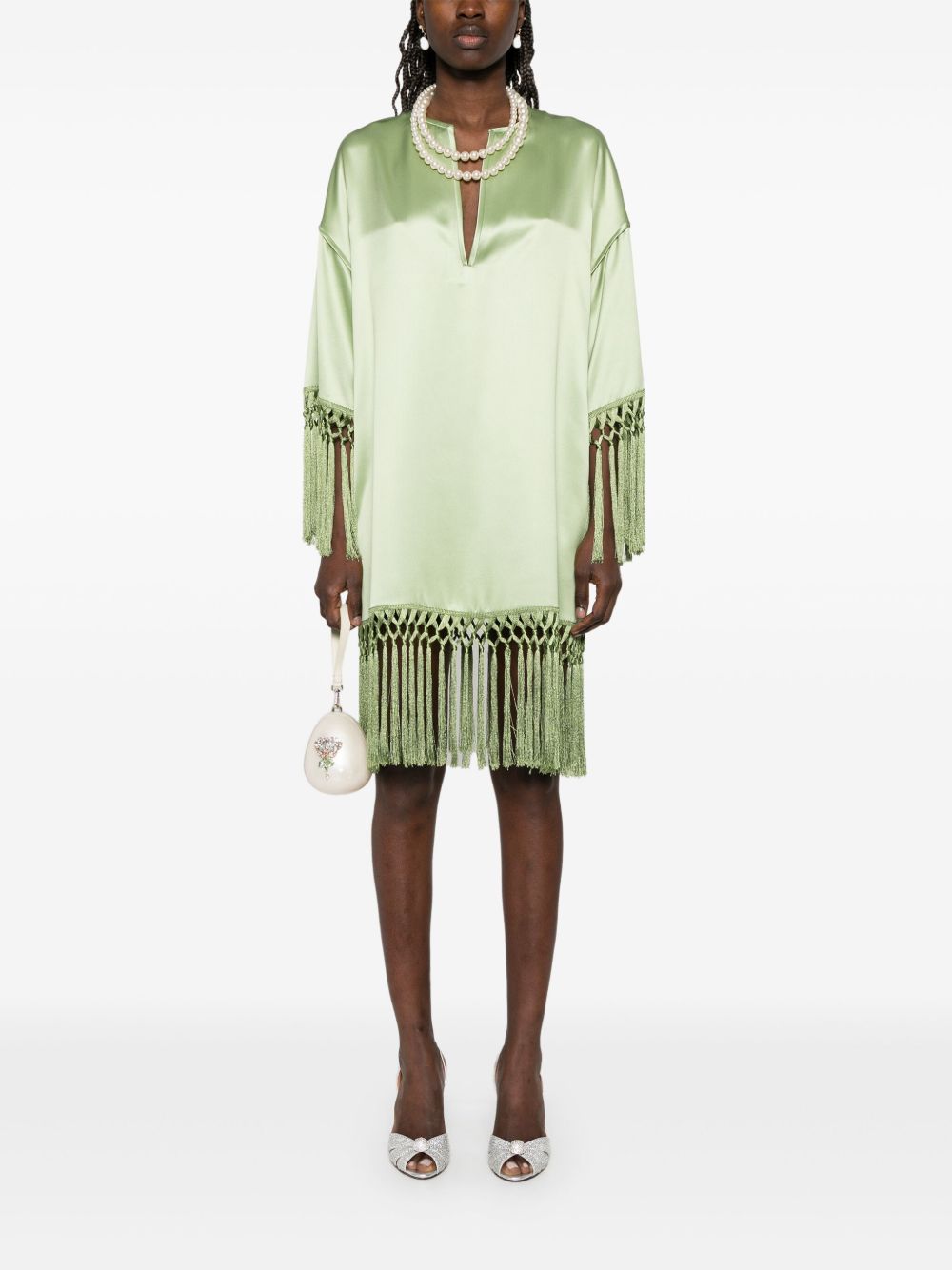 Valentino Dresses Green Silk