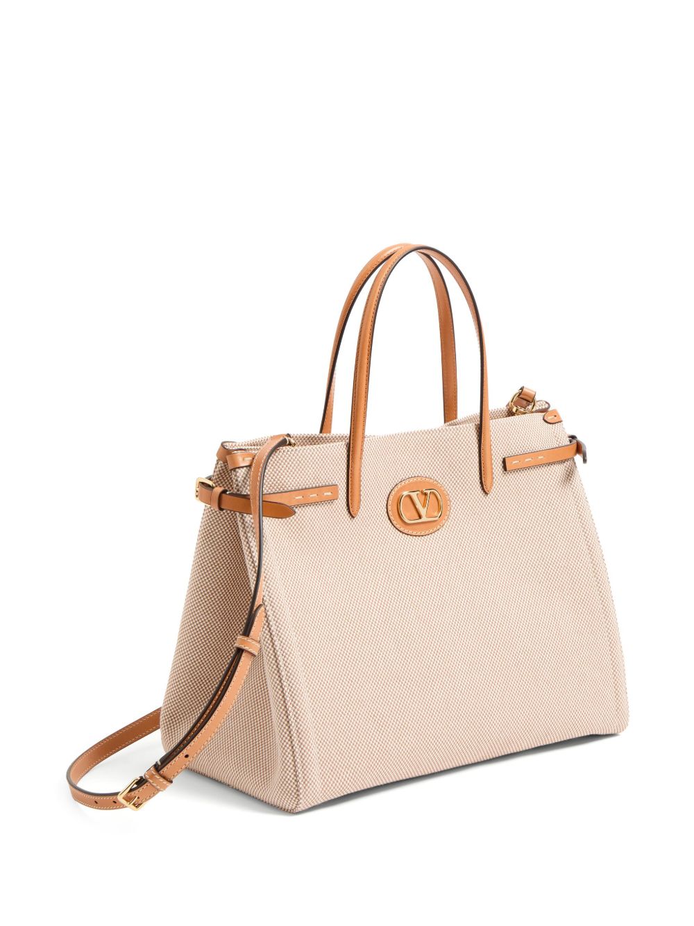 Valentino Garavani Bags Leather Brown Canvas