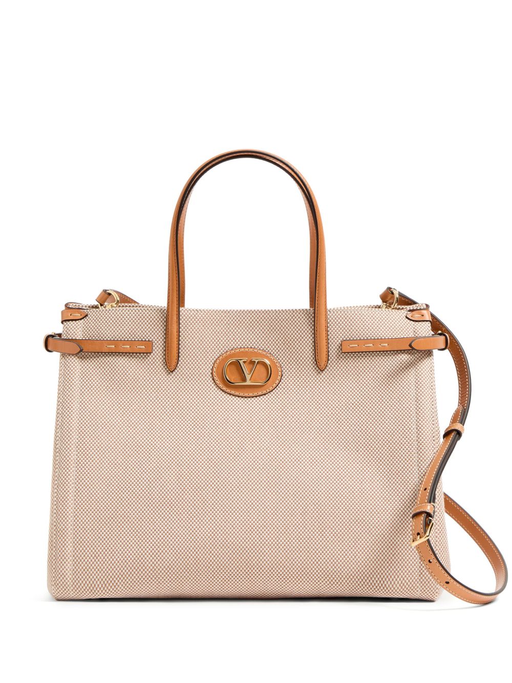 Valentino Garavani Bags Leather Brown Canvas